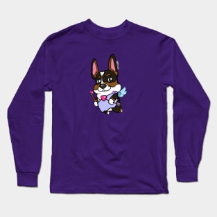 Simple Cupid Tri Color Corgi Long Sleeve T-Shirt